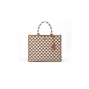 large Pra*a galleria saffiano leather bag