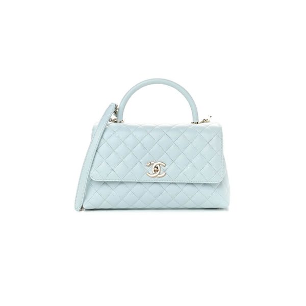Ch*el coco handle bag small