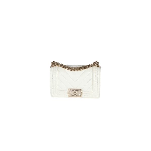 Ch*el chevron small boy bag(high-end)