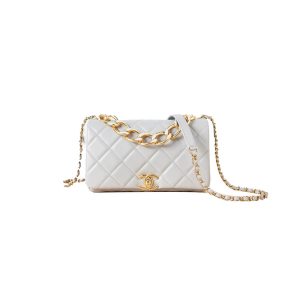 Ch*el tweed medium classic flap bag