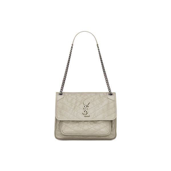 SAINT LAURENT NIKI MEDIUM IN CRINKLED VINTAGE LEATHER