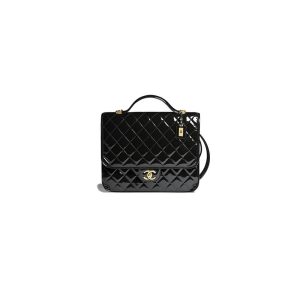Ch*el flap compact wallet