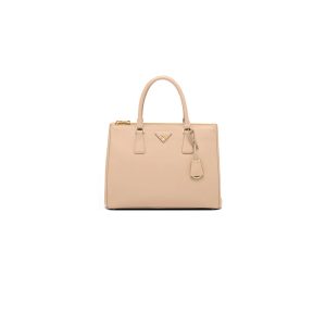 large Pra*a symbole jacquard fabric handbag
