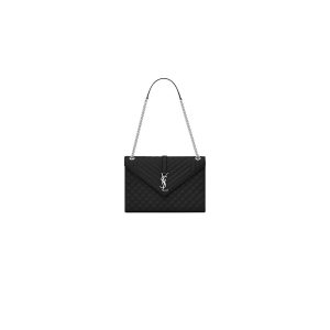 LOULOU SMALL CHAIN BAG IN Y QUILTED SUEDE