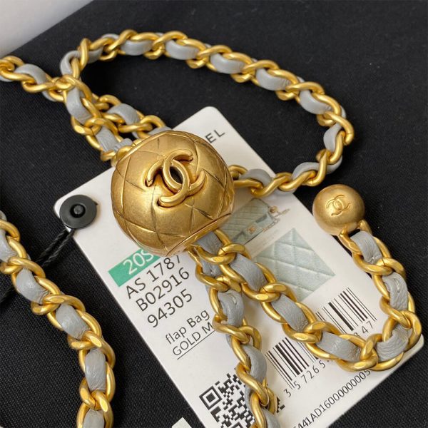 Ch*el pearl crush mini rectangular flap